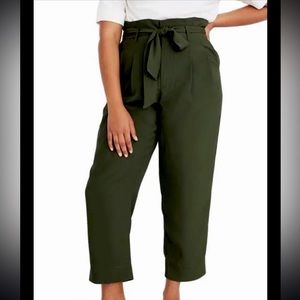 Madewell Drapey Paperbag Pants Black 12